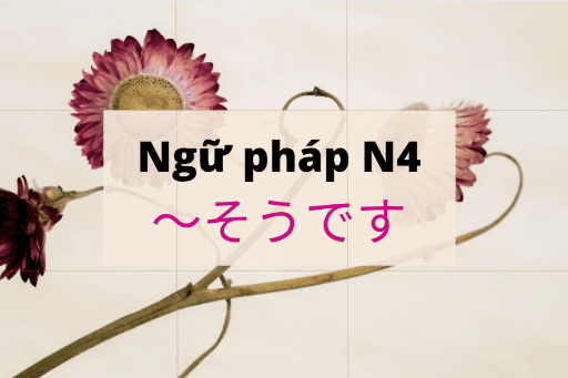 ［Ngữ Pháp N4］〜そうです