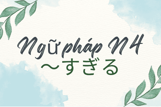 ［Ngữ háp N4］ ～すぎる