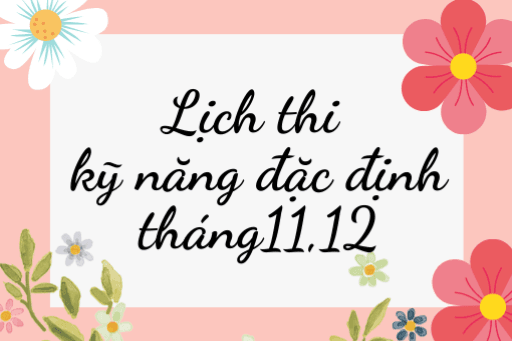 lich thi tokutei ginou ( kỹ năng đặc định) các ngành nghề